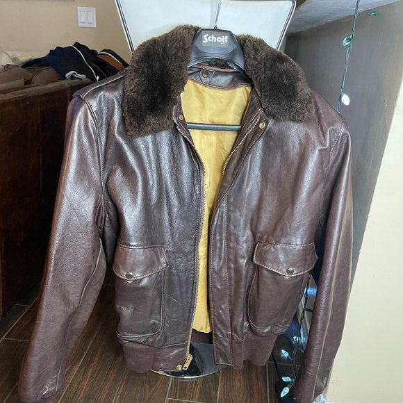 Schott NYC Bomber Flight Jacket (Brown)